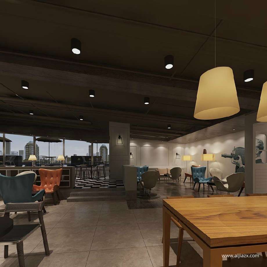 鄭州咖啡店裝修方案，文藝小清新咖啡店設計