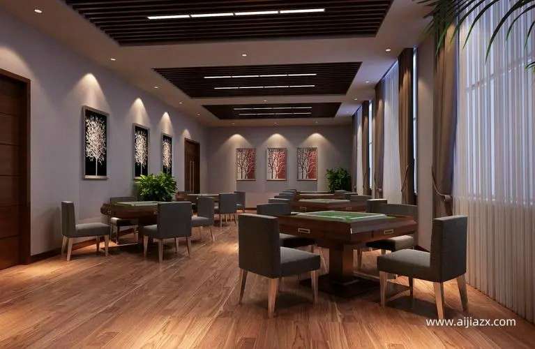 鄭州棋牌室裝修方案，棋牌室會所裝修設(shè)計說明