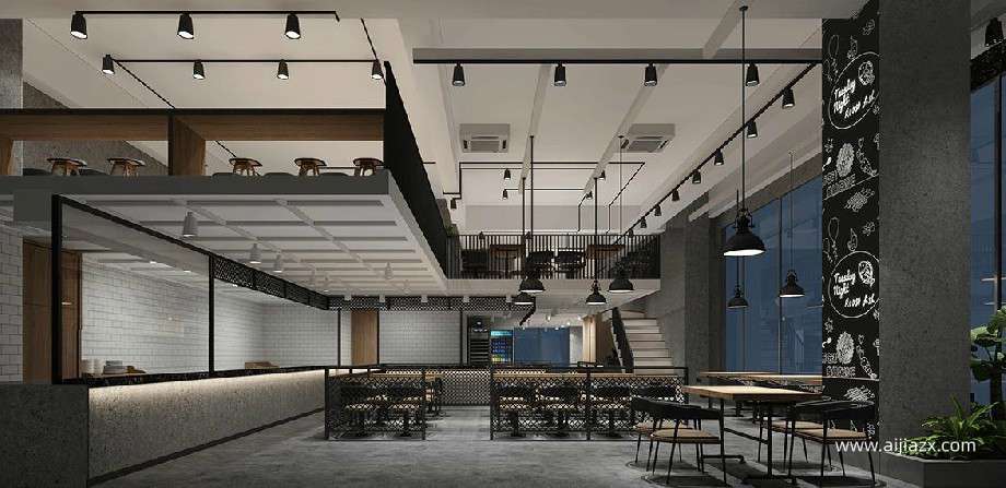 鄭州餐館裝修設計,100平米餐館空間規(guī)劃設計