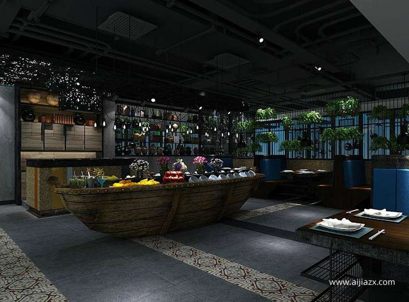 200平米火鍋店裝修設計，小型火鍋店廚房布局設計