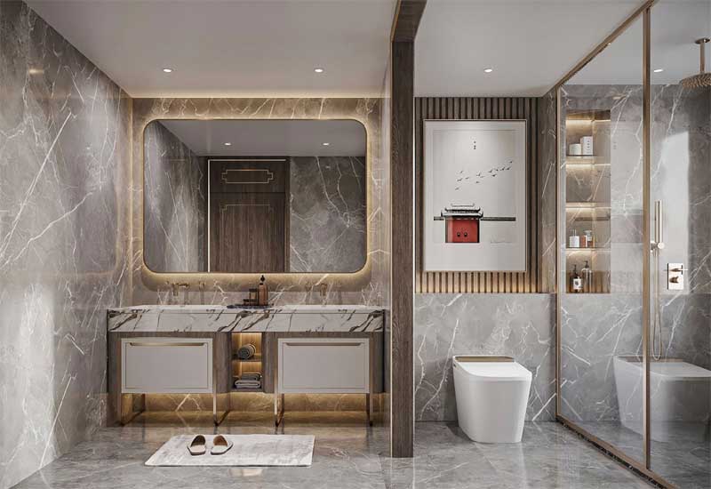 鄭州家裝設(shè)計：衛(wèi)生間太小，干濕分離布局方案